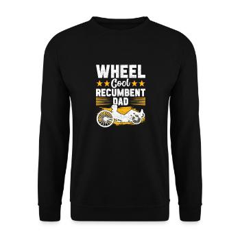 Recumbent Trike Liegetrike Liegedreirad - Unisex Pullover - Schwarz - Vorne - Alina (178cm) & Michal (187cm)