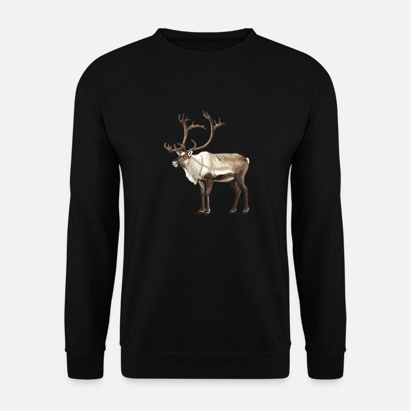 Caribou Karibus Karibu - Unisex Pullover - Schwarz