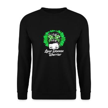 Liver disease - Unisex Sweatshirt - black - Front - Alina (178cm) & Michal (187cm)
