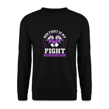 Morbus Crohn - Unisex Pullover - Schwarz - Vorne - Alina (178cm) & Michal (187cm)