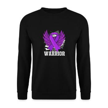 Morbus Crohn - Unisex Pullover - Schwarz - Vorne - Alina (178cm) & Michal (187cm)