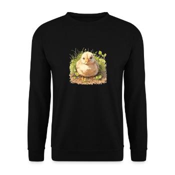 Rooster Roosters Rooster - Unisex Sweatshirt - black - Front - Alina (178cm) & Michal (187cm)