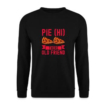 Pie There Friend Confectioner Baking - Unisex Sweatshirt - black - Front - Alina (178cm) & Michal (187cm)