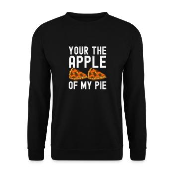 Pomme De Ma Tarte Confiseur Cuisson - Sweat-shirt Unisexe - noir - Devant - Alina (178cm) & Michal (187cm)
