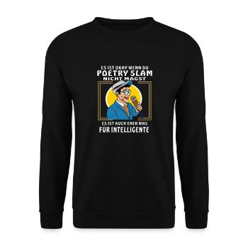 IF YOU DON'T LIKE PETRY SLAM - Unisex Sweatshirt - black - Front - Alina (178cm) & Michal (187cm)
