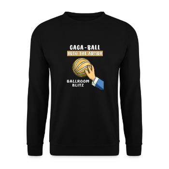 GAGA BALL INTO THE ARENA - Unisex Pullover - Schwarz - Vorne - Alina (178cm) & Michal (187cm)