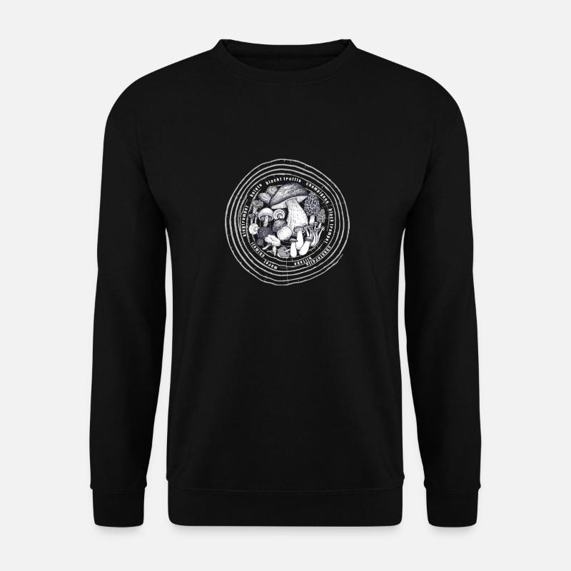 Pilze Natur Mushrooms Nature - Unisex Pullover - Schwarz