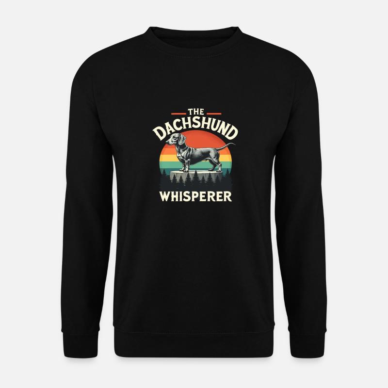 LE DACHSHUND - Sweat-shirt Unisexe - noir
