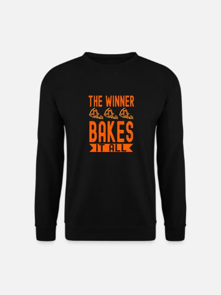 Bäcker Der Gewinner backt alles Backen - Unisex Pullover - Schwarz
