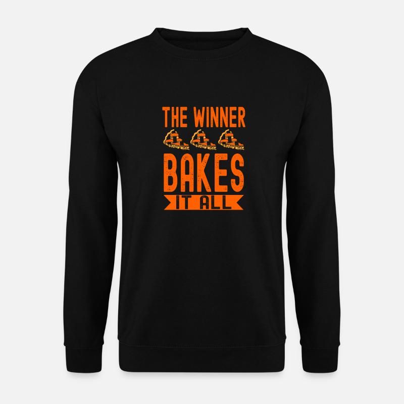 Bäcker Der Gewinner backt alles Backen - Unisex Pullover - Schwarz