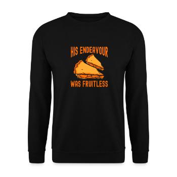 Baker His Endeavour Was Fruitless Baking - Unisex Sweatshirt - black - Front - Alina (178cm) & Michal (187cm)