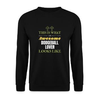 Voici à quoi ressemble un grand amateur de ballon chasseur - Sweat-shirt Unisexe - noir - Devant - Alina (178cm) & Michal (187cm)
