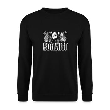 Proud To Be A Botanist - Unisex Sweatshirt - black - Front - Alina (178cm) & Michal (187cm)