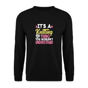 Tricot Vous ne comprendriez pas - Sweat-shirt Unisexe - noir - Devant - Alina (178cm) & Michal (187cm)