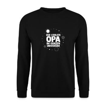Grand-père Arrière-grand-père Arrière-grand-père - Sweat-shirt Unisexe - noir - Devant - Alina (178cm) & Michal (187cm)