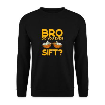 Baker Patissier You Even Sift Baking - Unisex Sweatshirt - black - Front - Alina (178cm) & Michal (187cm)
