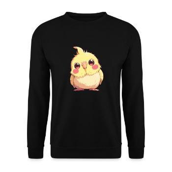 Cockatiel Nymphensittiche Nymphensittich - Unisex Pullover - Schwarz - Vorne - Alina (178cm) & Michal (187cm)