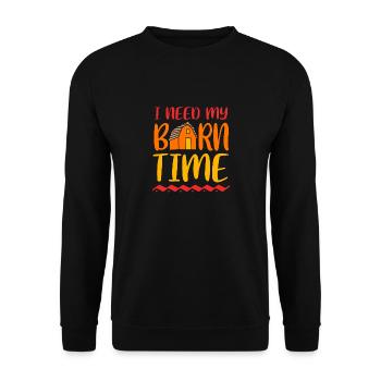 Chicken Poultry - Unisex Sweatshirt - black - Front - Alina (178cm) & Michal (187cm)