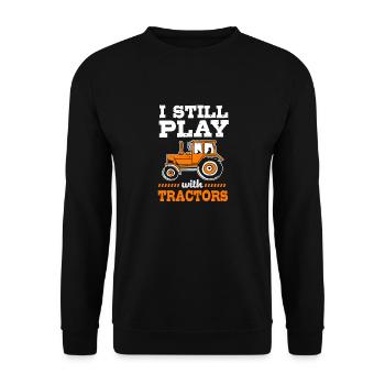 Farmer Farmer Farmer's Wife Farm - Unisex Sweatshirt - black - Front - Alina (178cm) & Michal (187cm)