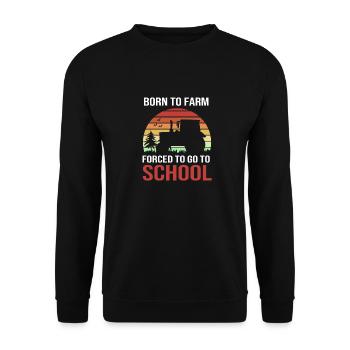Farmer Farmer Farmer's Wife Farm - Unisex Sweatshirt - black - Front - Alina (178cm) & Michal (187cm)
