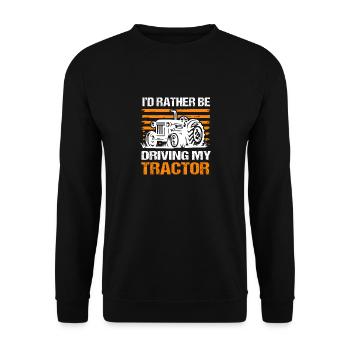 Farmer Farmer Farmer's Wife Farm - Unisex Sweatshirt - black - Front - Alina (178cm) & Michal (187cm)