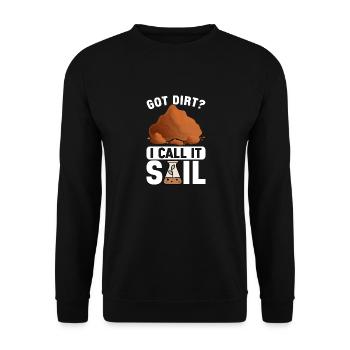 Bodenwissenschaftler Soil Science - Unisex Pullover - Schwarz - Vorne - Alina (178cm) & Michal (187cm)