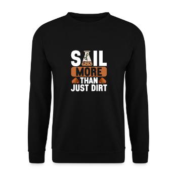 Bodenwissenschaftler Soil Science - Unisex Sweatshirt - black - Front - Alina (178cm) & Michal (187cm)