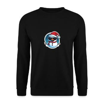 Bonhomme de neige - Sweat-shirt Unisexe - noir - Devant - Alina (178cm) & Michal (187cm)