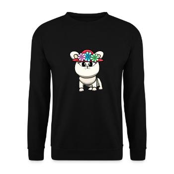 Chat Chats Chaton - Sweat-shirt Unisexe - noir - Devant - Alina (178cm) & Michal (187cm)