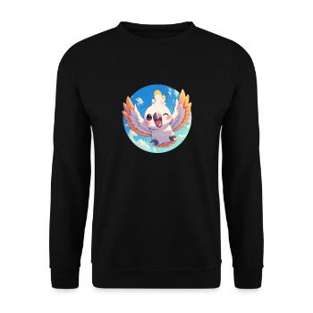 Cockatoo Cockatoos Cockatoo - Unisex Sweatshirt - black - Front - Alina (178cm) & Michal (187cm)