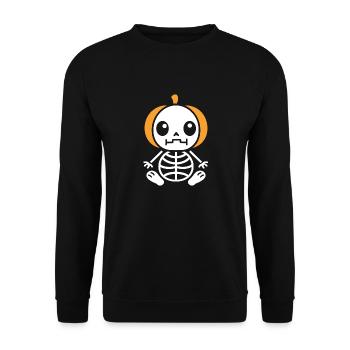 Squelette - Sweat-shirt Unisexe - noir - Devant - Alina (178cm) & Michal (187cm)