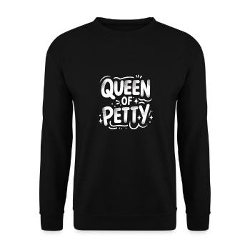 Queen Of Petty 8 - Unisex Pullover - Schwarz - Vorne - Alina (178cm) & Michal (187cm)