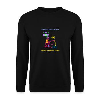 Pêcheurs pour l’autisme : un avenir meilleur - Sweat-shirt Unisexe - noir - Devant - Alina (178cm) & Michal (187cm)