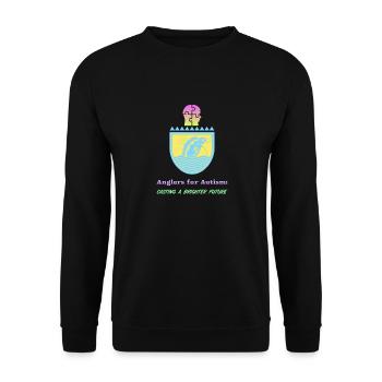 Angler für Autismus sorgen für eine bessere Zukunft - Unisex Pullover - Schwarz - Vorne - Alina (178cm) & Michal (187cm)