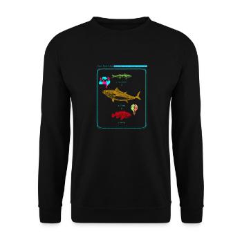 Lancez votre ligne, partagez l’amour, la sensibilisation à l’autisme - Sweat-shirt Unisexe - noir - Devant - Alina (178cm) & Michal (187cm)