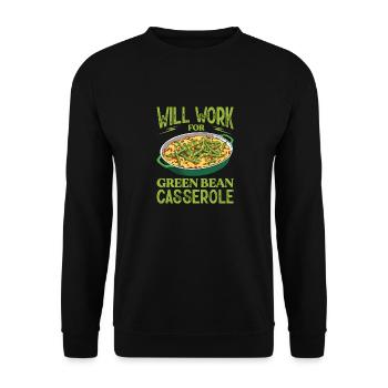 Fonctionnera pour la casserole de haricots verts Thanksgiving - Sweat-shirt Unisexe - noir - Devant - Alina (178cm) & Michal (187cm)