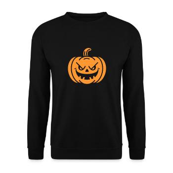 Pumpkin - Unisex Sweatshirt - black - Front - Alina (178cm) & Michal (187cm)