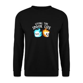 Vivre la vie fantôme Spook Life Appât - Sweat-shirt Unisexe - noir - Devant - Alina (178cm) & Michal (187cm)