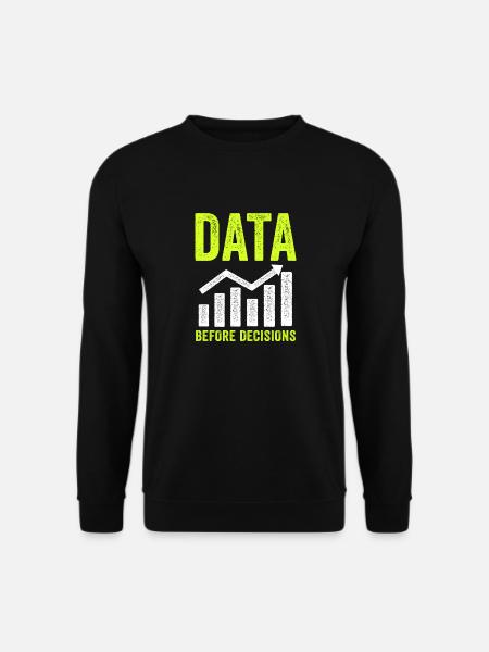 Daten oder es ist nicht passiert für Studenten - Unisex Pullover - Schwarz