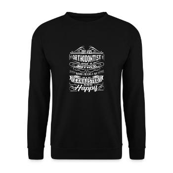 Orthodontist I am An Orthodontist And Mother - Unisex Sweatshirt - black - Front - Alina (178cm) & Michal (187cm)