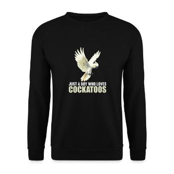 Cockatoo Cockatoos Cockatoo - Unisex Sweatshirt - black - Front - Alina (178cm) & Michal (187cm)