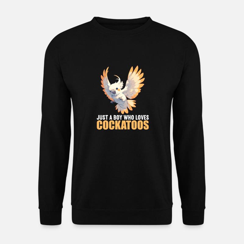 Cockatoo Kakadus Kakadu - Unisex Pullover - Schwarz