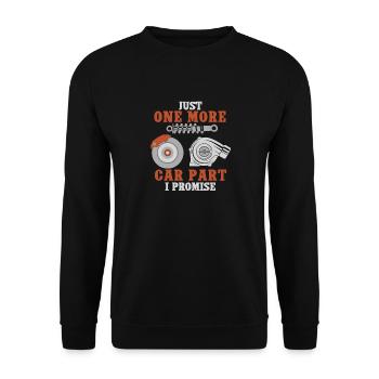 Nur Ein Teil Mehr Versprochen Auto - Unisex Pullover - Schwarz - Vorne - Alina (178cm) & Michal (187cm)