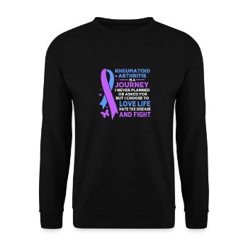Rheumatism Arthritis - Unisex Sweatshirt - black - Front - Alina (178cm) & Michal (187cm)