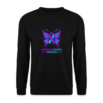 Rheumatism Arthritis - Unisex Sweatshirt - black - Front - Alina (178cm) & Michal (187cm)
