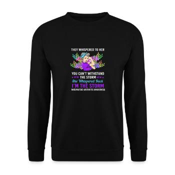 Rheuma Arthritis - Unisex Pullover - Schwarz - Vorne - Alina (178cm) & Michal (187cm)