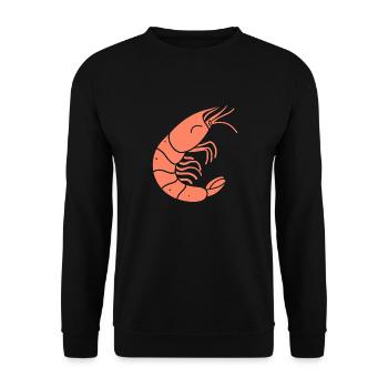 Shrimp - Unisex Sweatshirt - black - Front - Alina (178cm) & Michal (187cm)