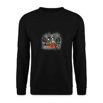 Teddy Bear Cooking accueille des chefs amateurs Chefs - Sweat-shirt Unisexe - noir - Devant - Alina (178cm) & Michal (187cm)