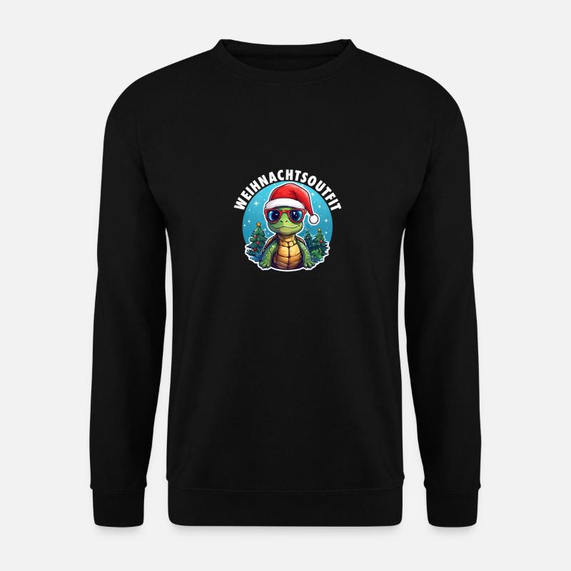 Turtle Christmas - Unisex Sweatshirt - black