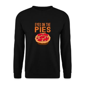 Baker Eyes On The Pies Patissier Baking - Unisex Sweatshirt - black - Front - Alina (178cm) & Michal (187cm)